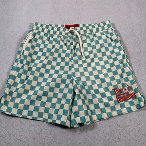The Godfather Swim Trunks Mens Small Green Check Lined Shoe Palace
